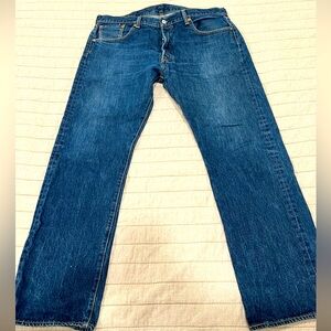 Levi’s 501. Dark Indigo Rinse. 38x32